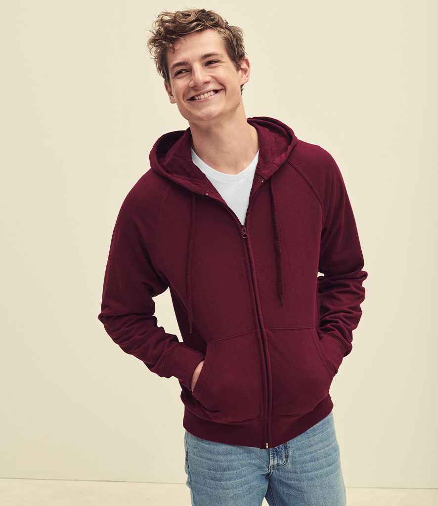 Fruit of the Loom Lightweight Hooded Sweat Jacket