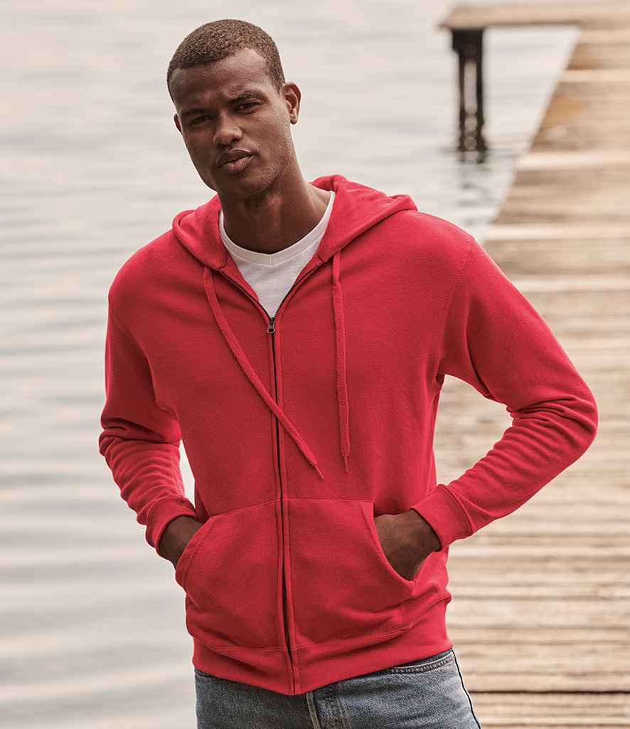 Fruit of the Loom Zip Through Hooded Sweat