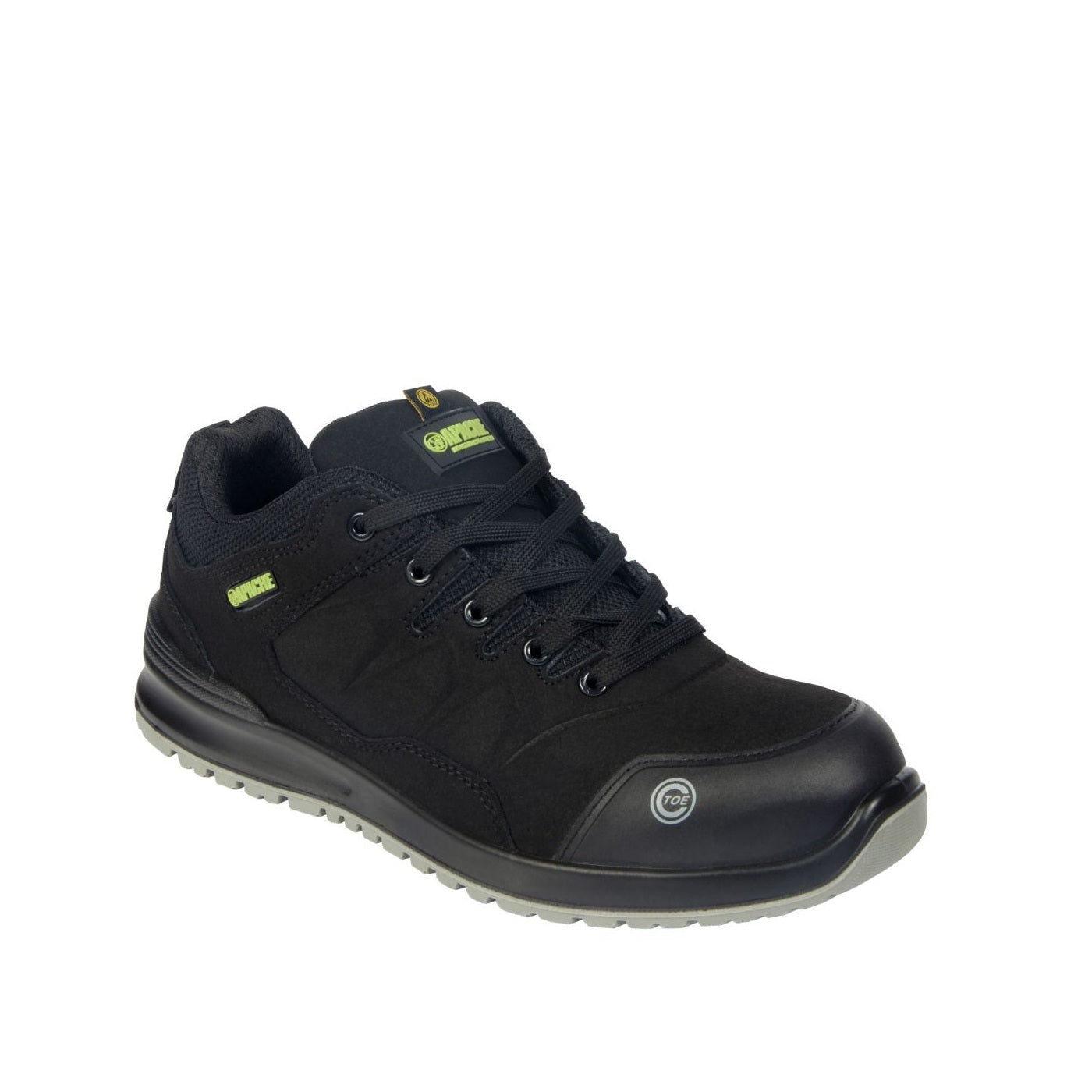 Apache Brampton Non-metallic Suede Safety Trainer Black