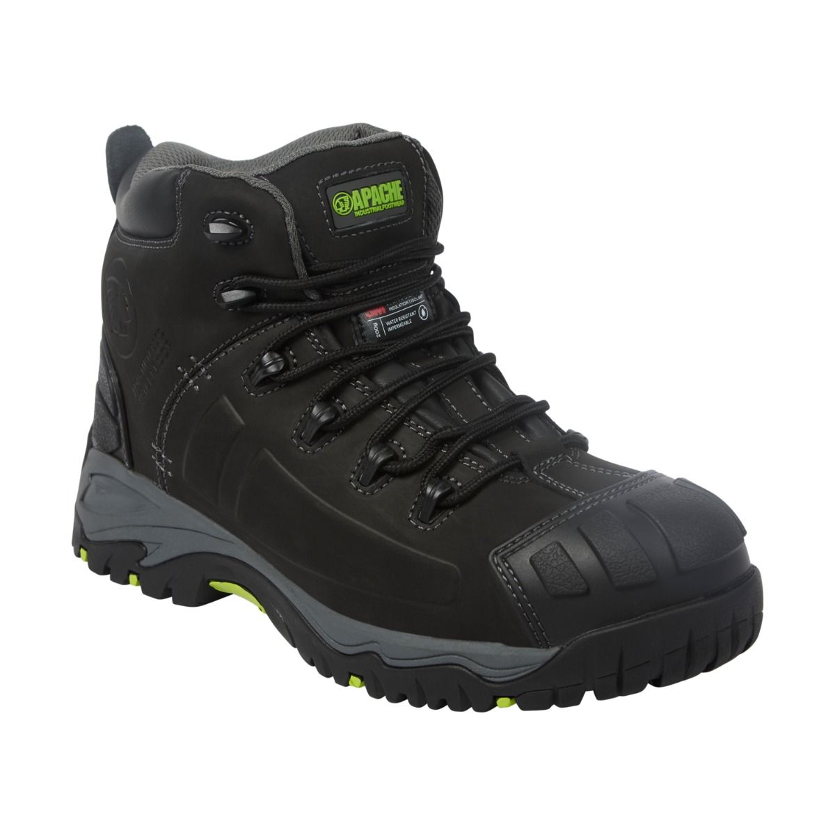 Apache Mercury Non-Metallic Waterproof Safety Boot Black