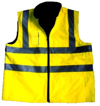 Step Ahead Workwear Hi Vis Reversible Bodywarmer Fleece Lined
