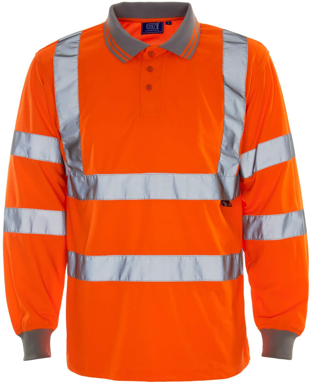 Long Sleeved Hi Vis Bird Eye Polo Shirt