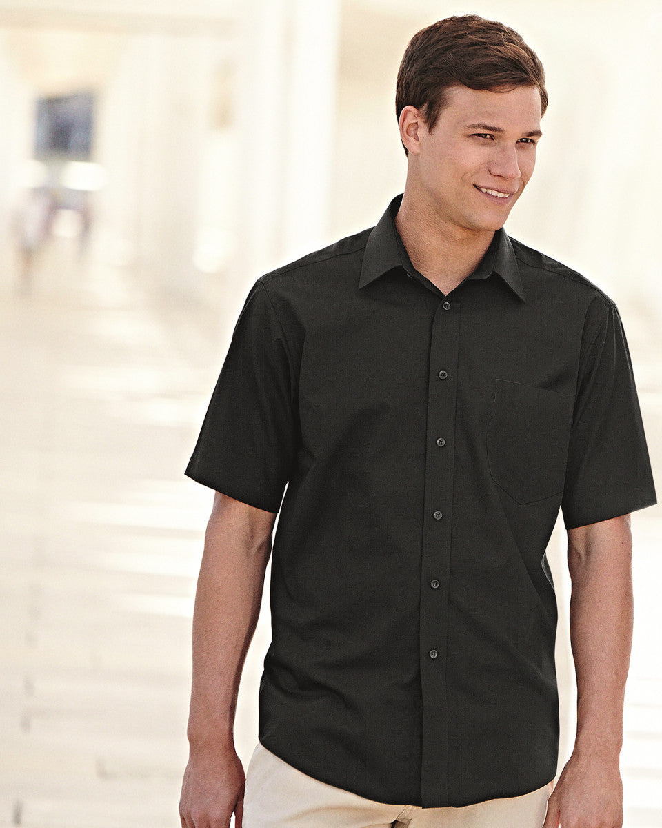 Fruit of the Loom Short Sleeve Poplin Shirt