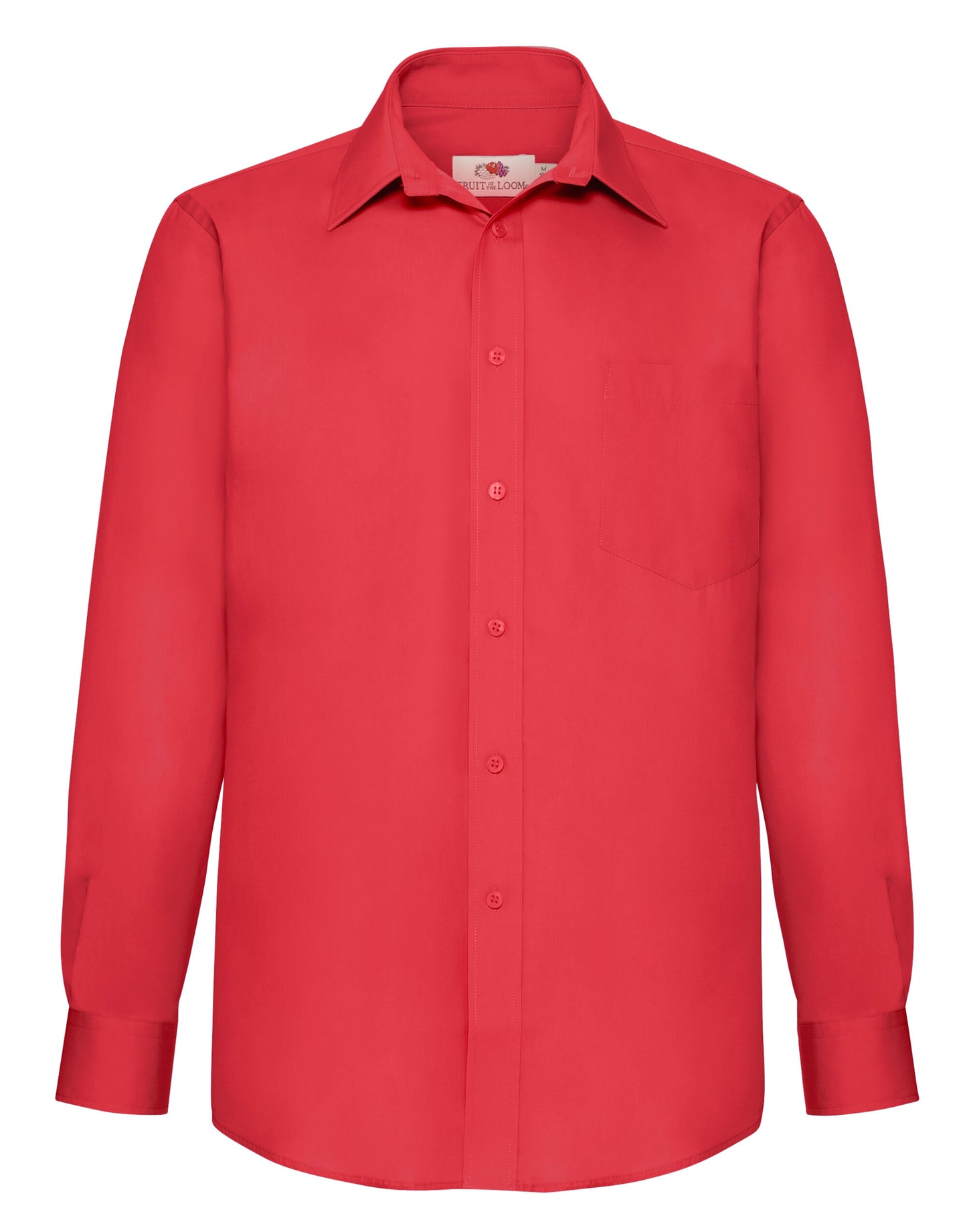 Fruit of the Loom Long Sleeve Poplin Shirt