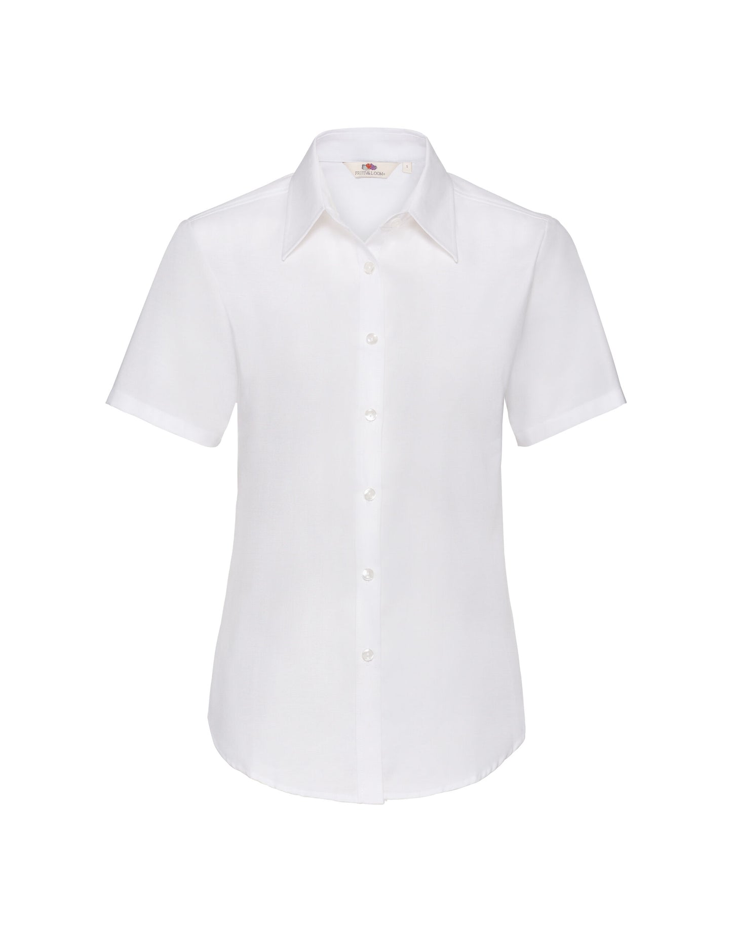 Fruit of the Loom Lady-Fit Short Sleeve Oxford Shirt