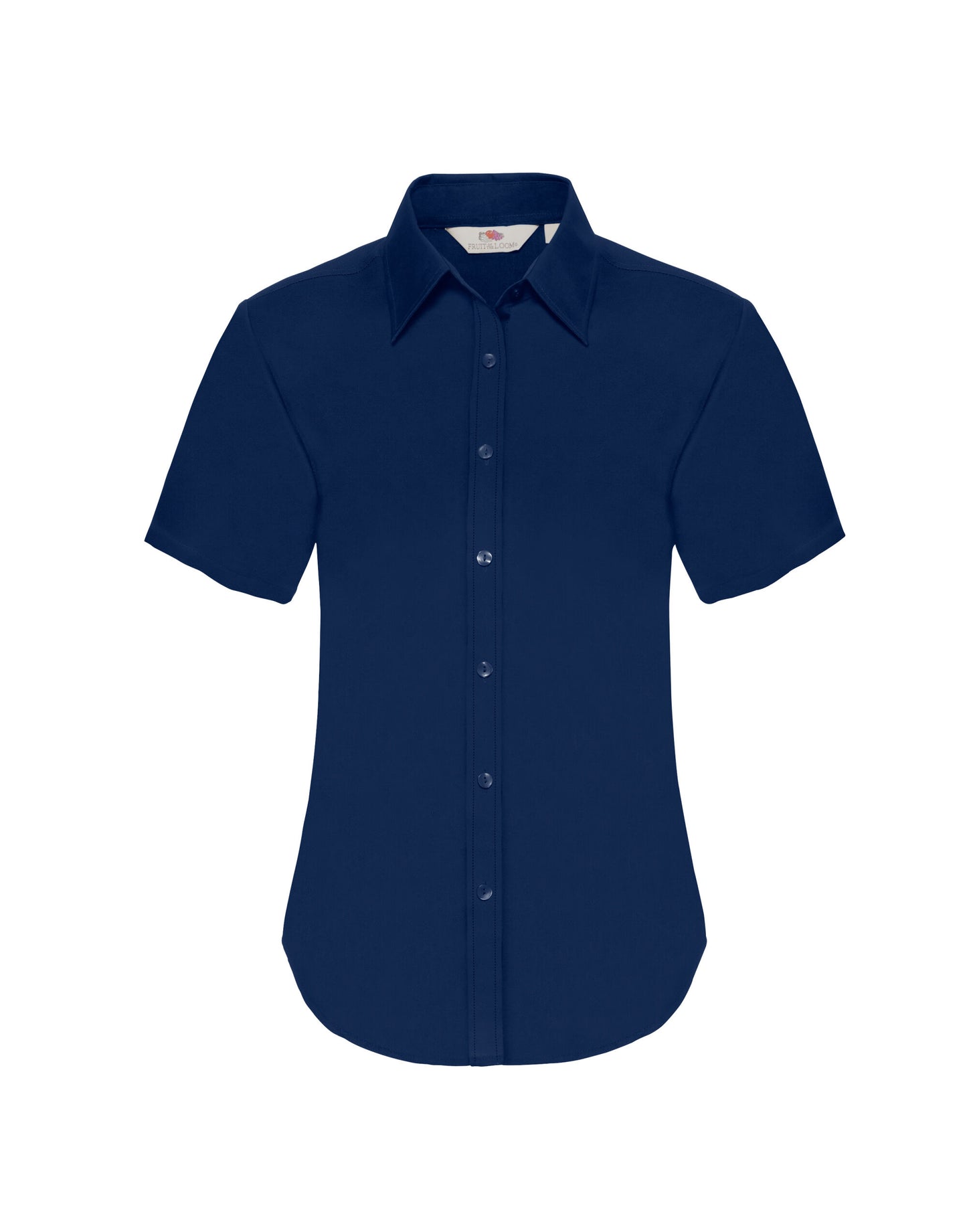 Fruit of the Loom Lady-Fit Short Sleeve Oxford Shirt