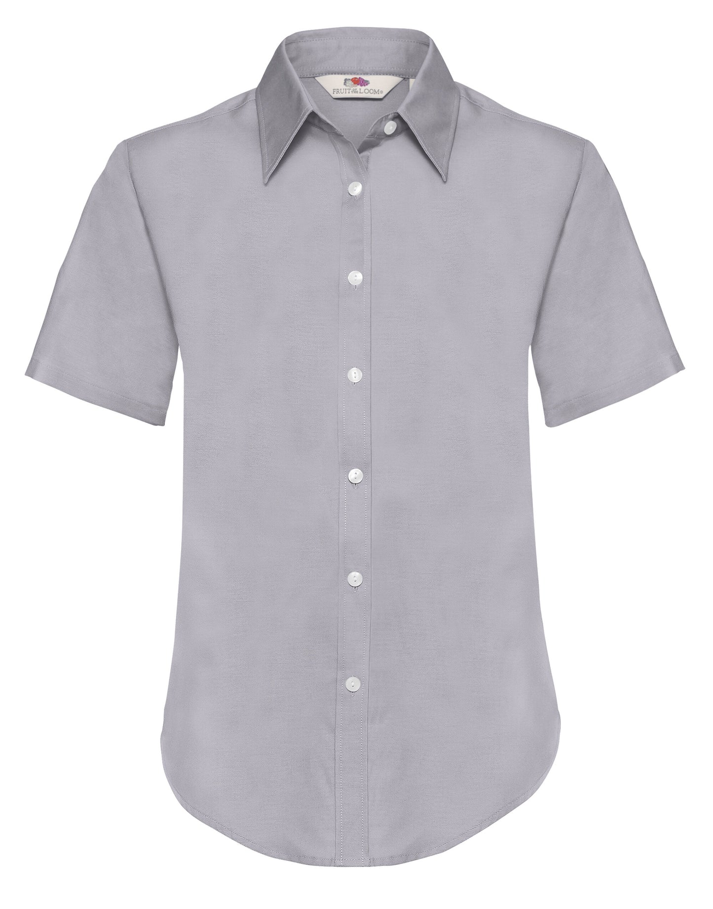 Fruit of the Loom Lady-Fit Short Sleeve Oxford Shirt