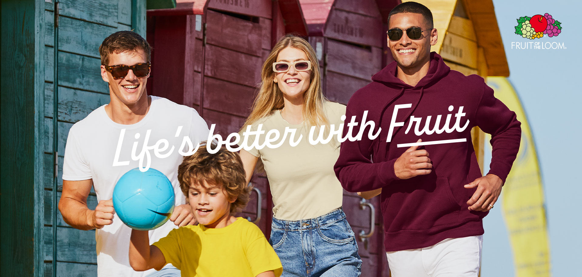 Fruit of the Loom Life's better with Fruit banner