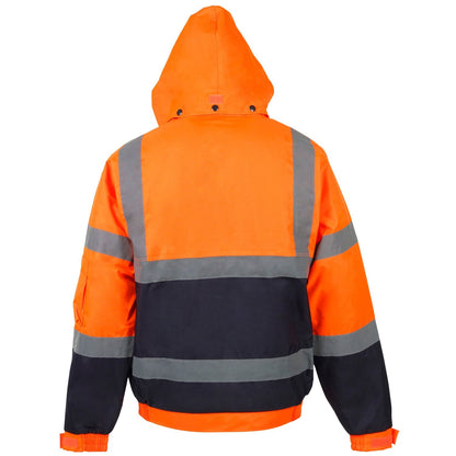 Supertouch Hi-Vis Orange 2 Tone Bomber Jacket