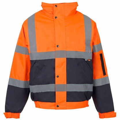 Supertouch Hi-Vis Orange 2 Tone Bomber Jacket