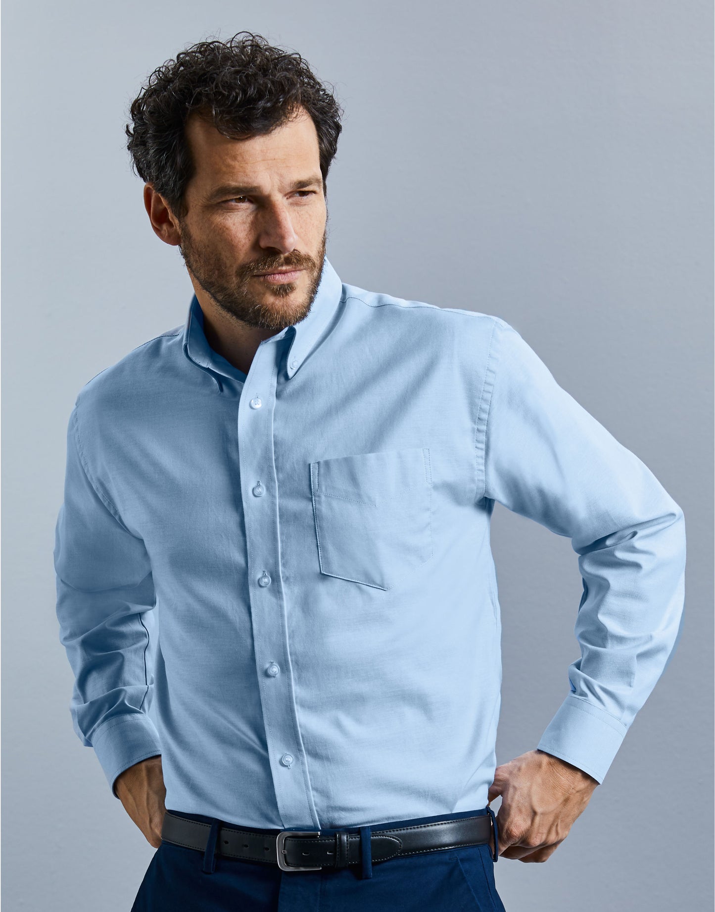 Russell Non-Iron Oxford Shirt Long Sleeve