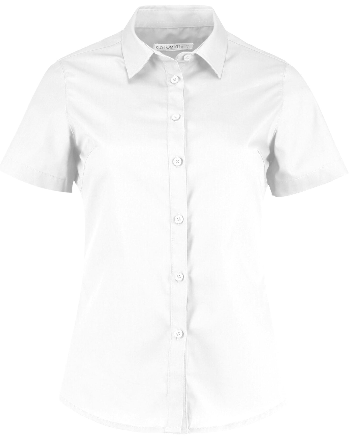 KK241 Kustom Kit Ladies Short Sleeve Poplin Shirt