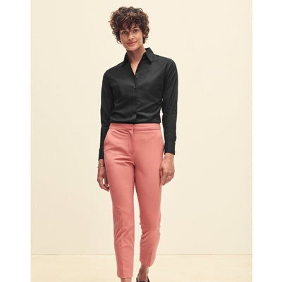Fruit of the Loom Lady-Fit Long Sleeve Oxford Shirt