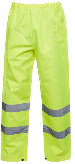 High Visibility Safety Waterproof Overtrousers