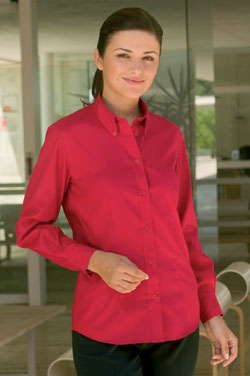 KK775 Kustom Kit Womens Button Down Oxford Shirt Long Sleeve