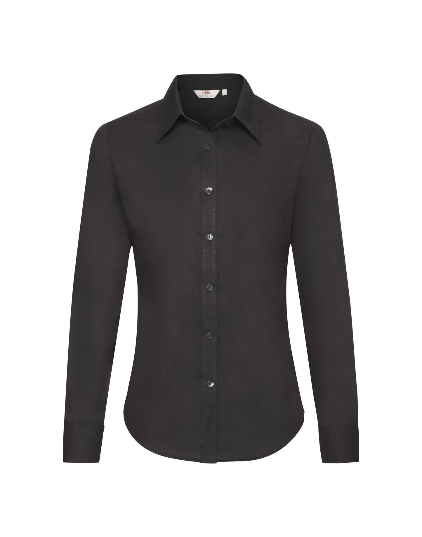Fruit of the Loom Lady-Fit Long Sleeve Oxford Shirt